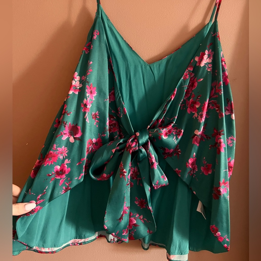Cami NYC two-way reversible silk top size S